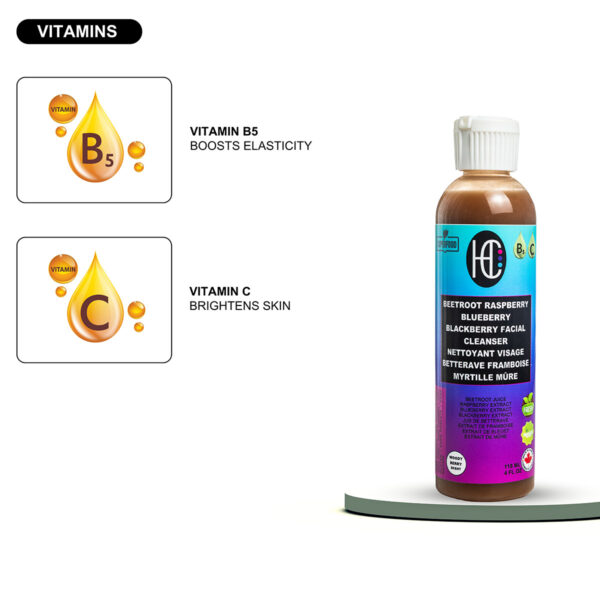 Beetroot Raspberry Blueberry Blackberry Facial Cleanser (118mL) - Image 7
