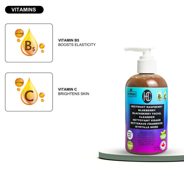 Beetroot Raspberry Blueberry Blackberry Facial Cleanser (237mL) - Image 7