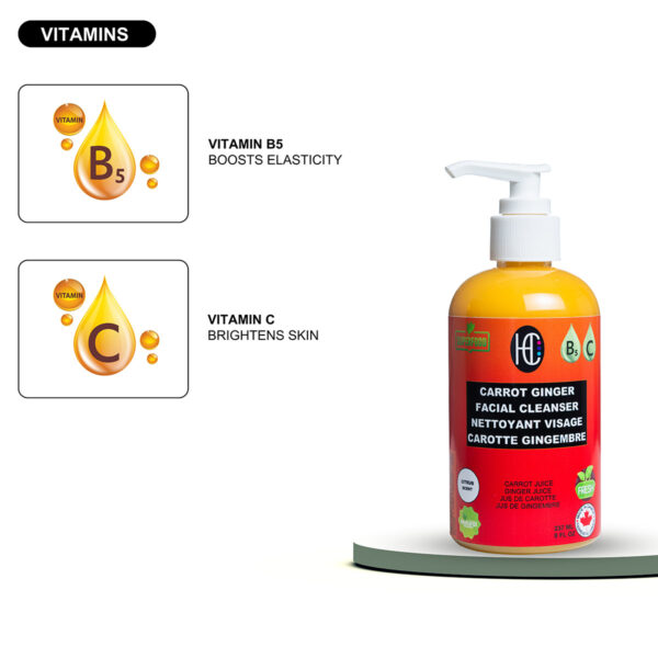 Carrot Ginger Facial Cleanser (237mL) - Image 7