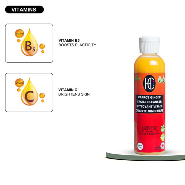 Carrot Ginger Facial Cleanser (118mL) - Image 7