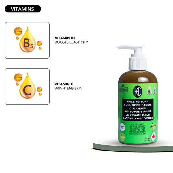 Kale Matcha Cucumber Facial Cleanser (237mL) - Image 7