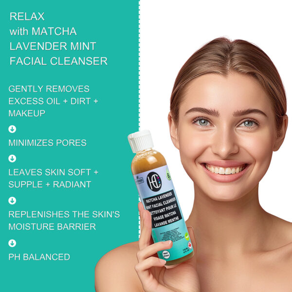 Matcha Lavender Mint Facial Cleanser (118mL) - Image 4