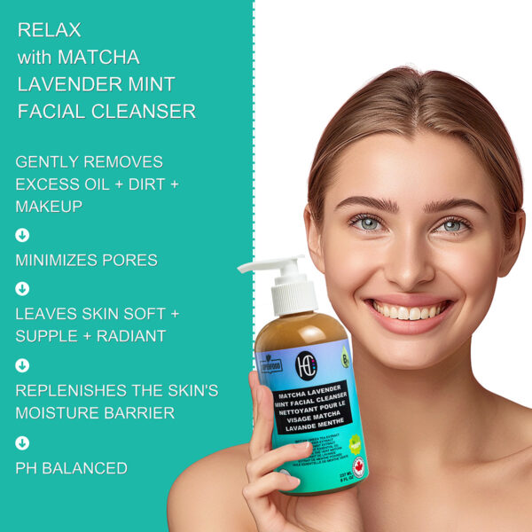 Matcha Lavender Mint Facial Cleanser (237mL) - Image 4