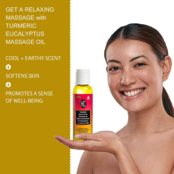 Turmeric Eucalyptus Massage Oil (60mL) - Image 4