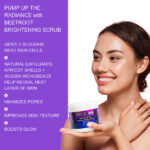 Beetroot Brightening Scrub – Daily Exfoliating Face & Body Polish | Beetroot Juice + Jojoba Microbeads + Apricot Shells + Vitamin C & E | 120mL - Image 4