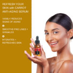 Carrot Anti-Aging Serum – Daily Hydrating & Brightening Face Serum | Carrot Juice + Cucumber Juice + Argireline + Hyaluronic Acid | 30mL - Image 4