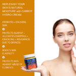 Carrot Hydro Cream – Daily Deep Hydration Face Cream | Fresh Carrot & Cucumber Juice + Hyaluronic Acid + Vitamins B5, C & E | 125mL - Image 4