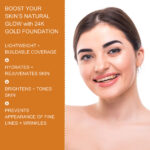 24K Gold HD Foundation – Flawless Radiance & Anti-Aging Coverage | Hyaluronic Acid + Vitamins B5, C, E | 30ml / 1.01 fl oz - Image 4