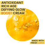 24K Gold Glow Cream – Daily Radiance & Hydration Face Moisturizer with Fresh Carrot Juice, Hyaluronic Acid & Glutathione | Matcha & Turmeric Extracts | Vitamin B5 & C | 50mL / 1.7 fl oz - Image 2