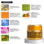 24K Gold Glow Cream – Daily Radiance & Hydration Face Moisturizer with Fresh Carrot Juice, Hyaluronic Acid & Glutathione | Matcha & Turmeric Extracts | Vitamin B5 & C | 50mL / 1.7 fl oz - Image 6