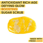 24K Gold Radiance Sugar Scrub – Anti-Aging Face & Body Exfoliator | Fresh Carrot Juice, Matcha & Turmeric | Natural Sugar Crystals | 125mL / 4.2 fl oz - Image 2