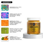 24K Gold Radiance Sugar Scrub – Anti-Aging Face & Body Exfoliator | Fresh Carrot Juice, Matcha & Turmeric | Natural Sugar Crystals | 125mL / 4.2 fl oz - Image 5