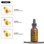 24K Gold Radiance Serum – Anti-Aging Daily Face Elixir | Fresh Carrot Juice, Hyaluronic Acid, Glutathione & Vitamins B5, C, E | Matcha & Turmeric | 30mL / 1.01 fl oz - Image 7
