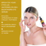 Watermelon & Sea Buckthorn Brightening Eye Serum – Reduces Dark Circles & Puffiness | Vitamin C + Caffeine Boost - Image 4